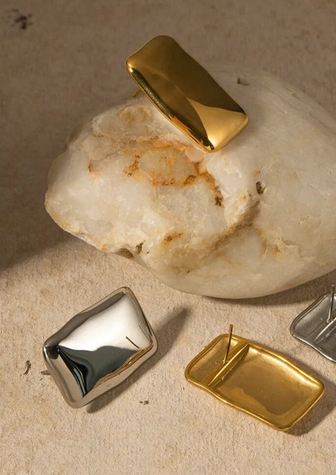 Olivine | Modern Geometric Earrings