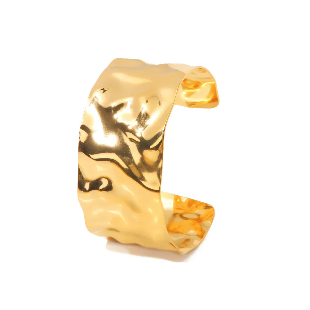 Agnessa | Hammered Cuff Bracelet