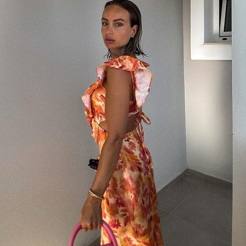 Amabel | Robe d'été à volants vibrante
