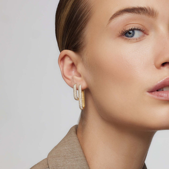 Jenavive | Sparkling Gold Hoops