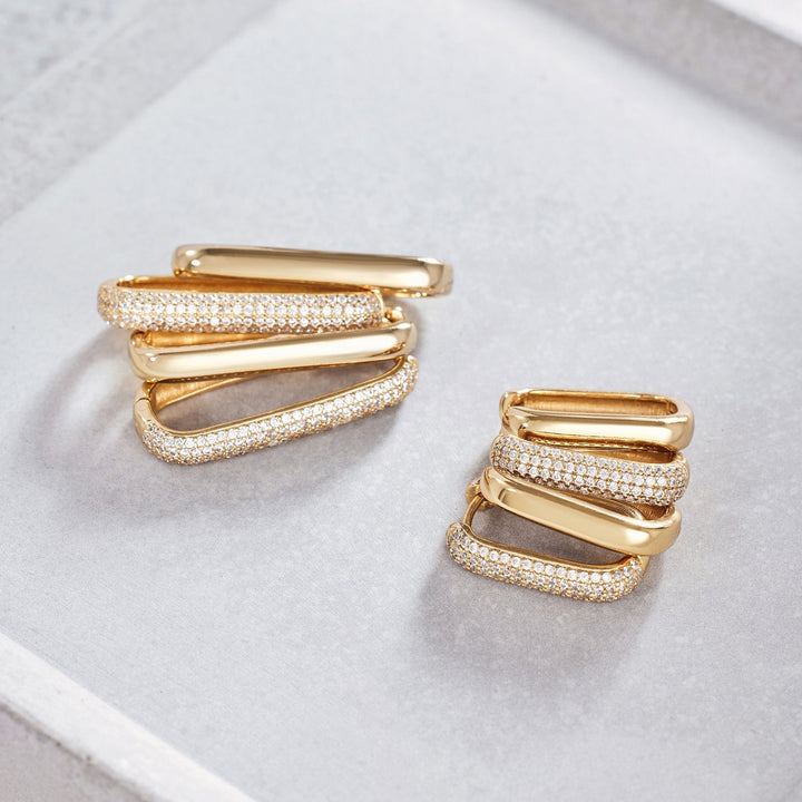 Jenavive | Sparkling Gold Hoops