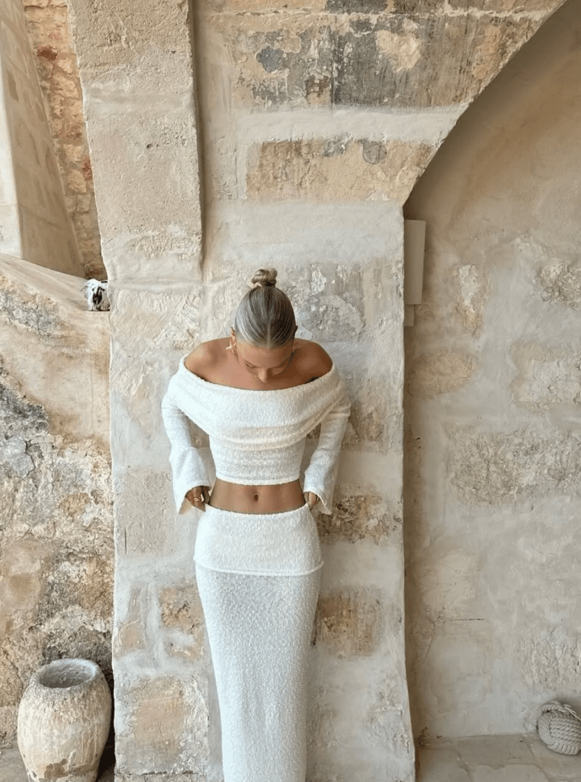 Azaria | Women's Textured Summer Vacation Two-Piece Set