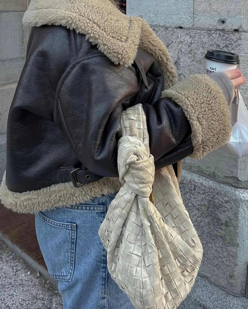 Brooklyn | Women's Aviator Faux Leather Jacket