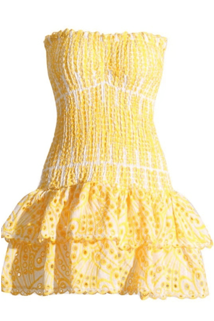 Danica | Women's Ruffle Mini Vacation Summer Dress