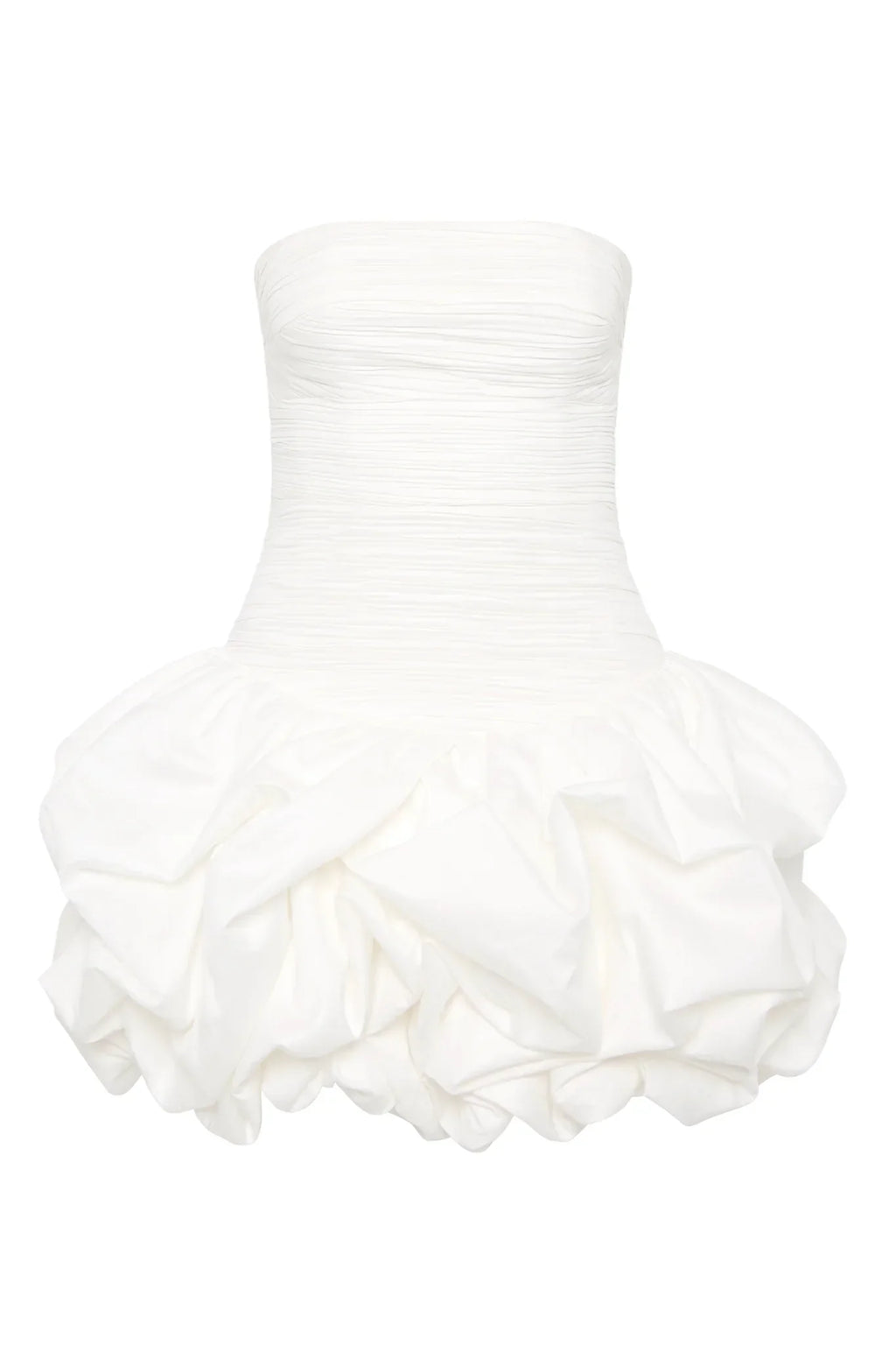 Elora | Women's Strapless Bubble Hem Mini Cocktail Dress