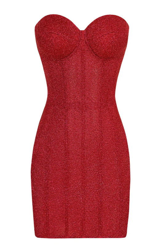 Ivy | Women’s Strapless Glitter Corset Mini Party Dress