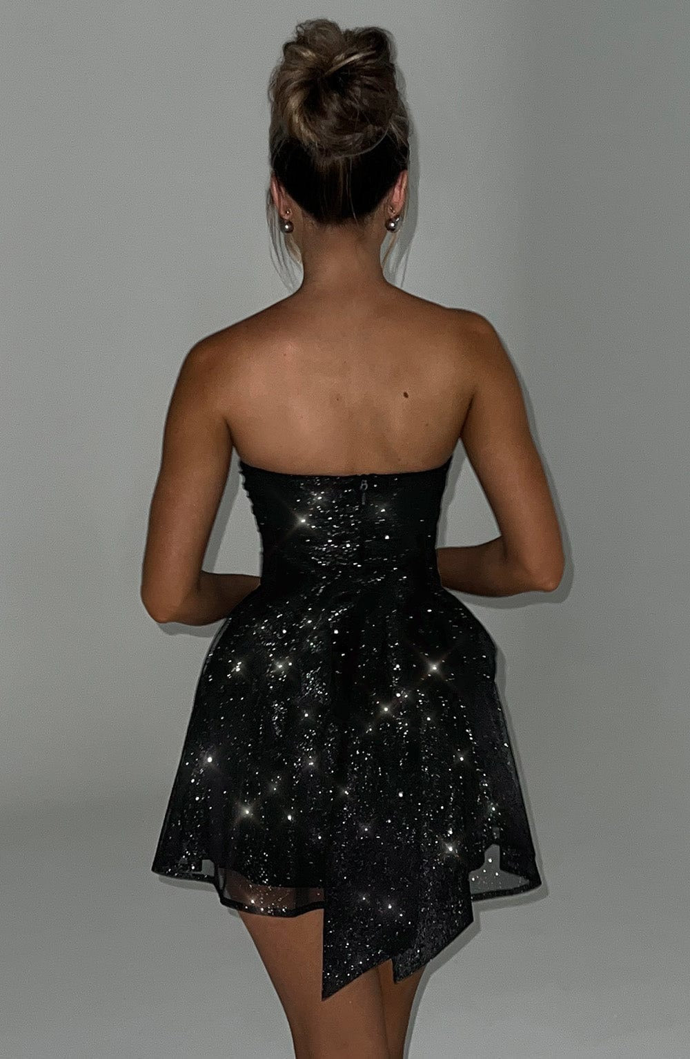Madeline | Women’s Strapless Glitter Sequin Mini Party Dress