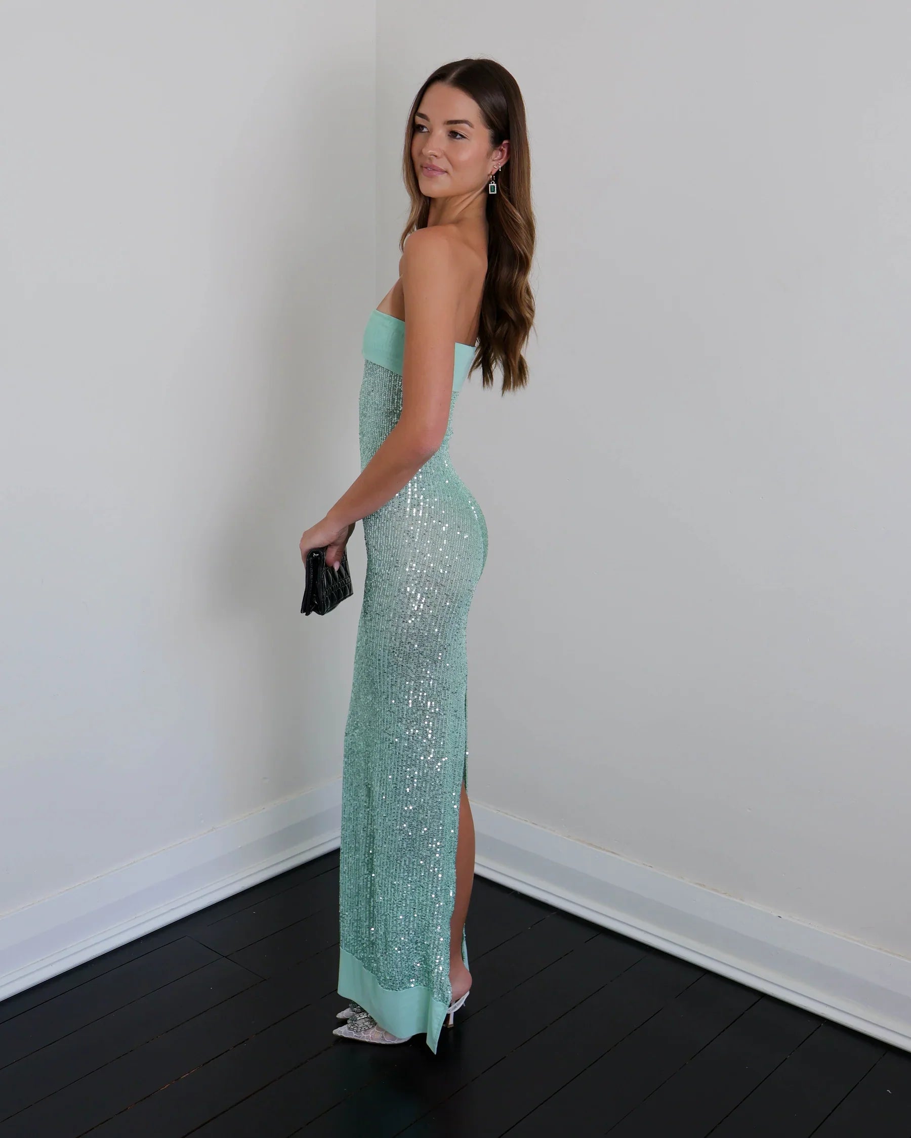 Maritza | Women's Strapless Sequin Maxi Prom Dress