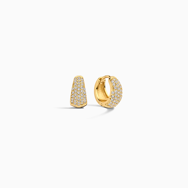 Joscelyne | Shimmering Pavé Hoops