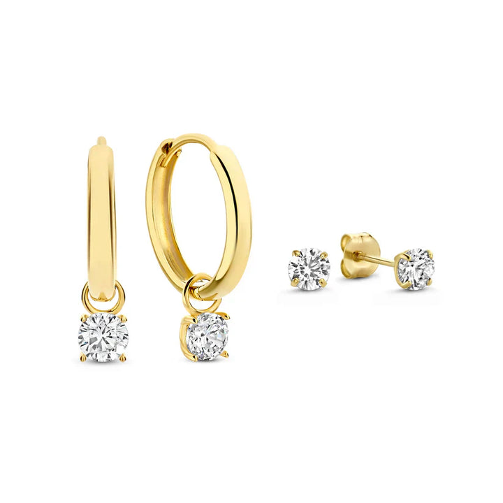 Domitia | Chic Gold Earring Set