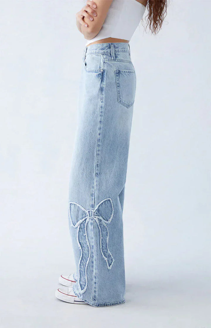 Adhara | Oversized Bow Jeans