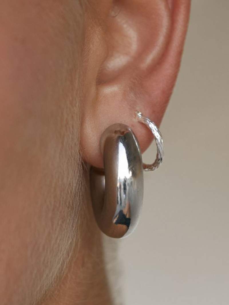 Belphoebe | Chunky C-Hoop Earrings