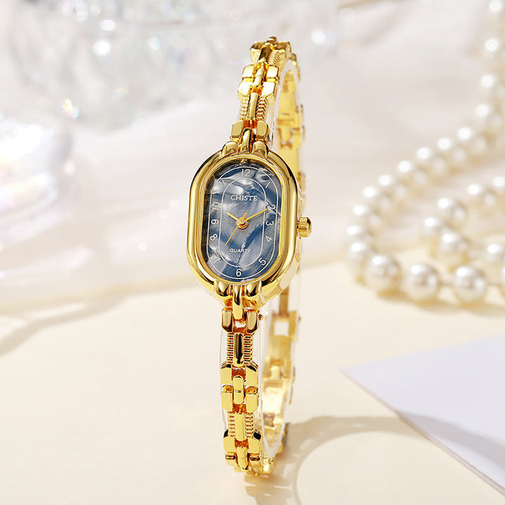 Katla | Gold Oval Dial Watch