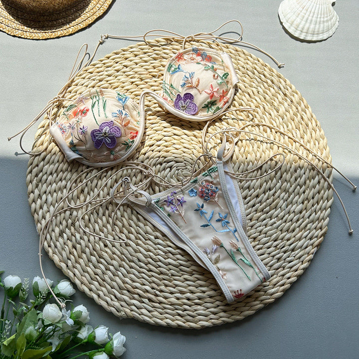 Aster | Delicate Embroidered Bikini