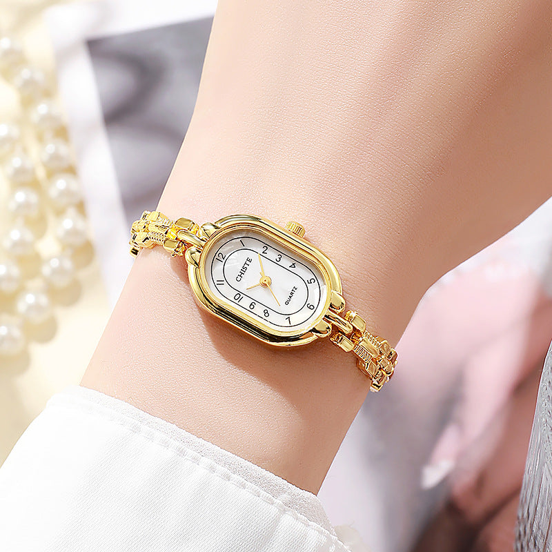 Katla | Gold Oval Dial Watch