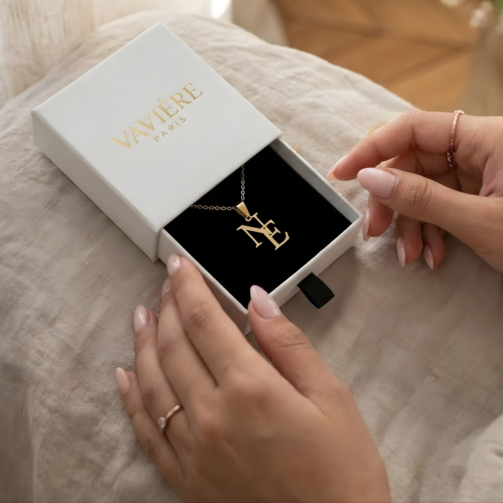 LINKED INITIALS  - NECKLACE