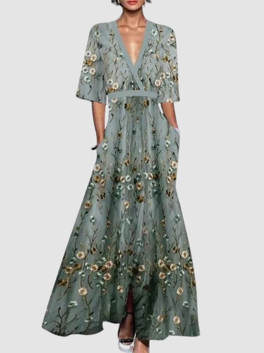 Olyvia™ Elegant long floral dress