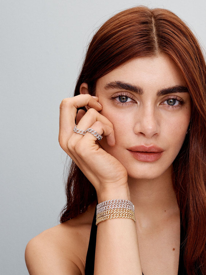 Wendolyn | Pavé Link Statement Bracelet