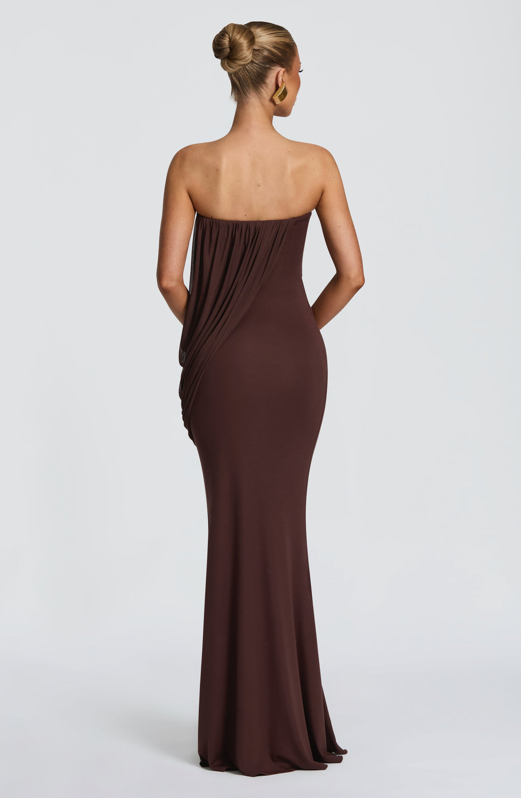 Vienna Maxi Dress - Plum Brown