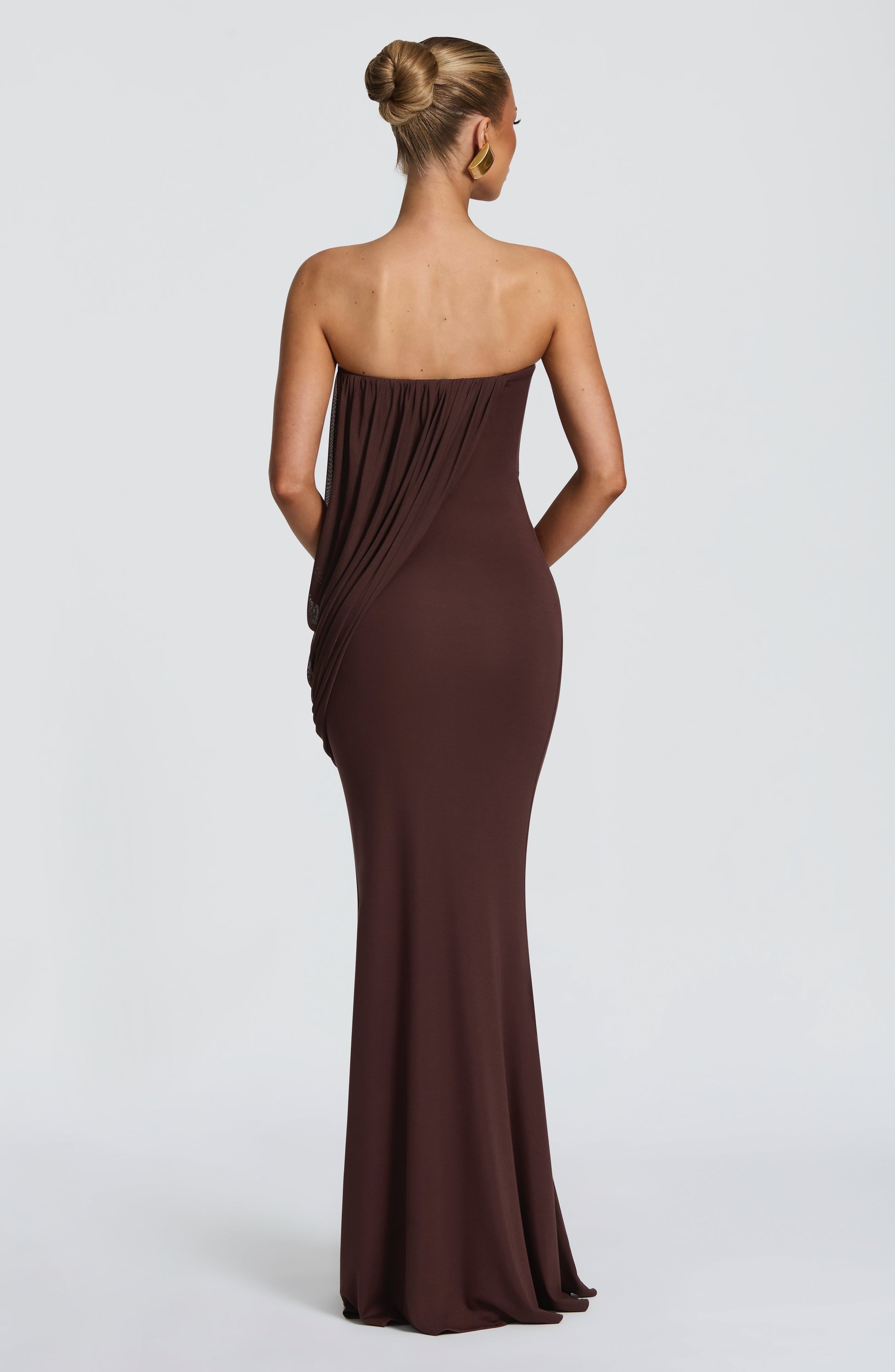 Vienna Maxi Dress - Plum Brown