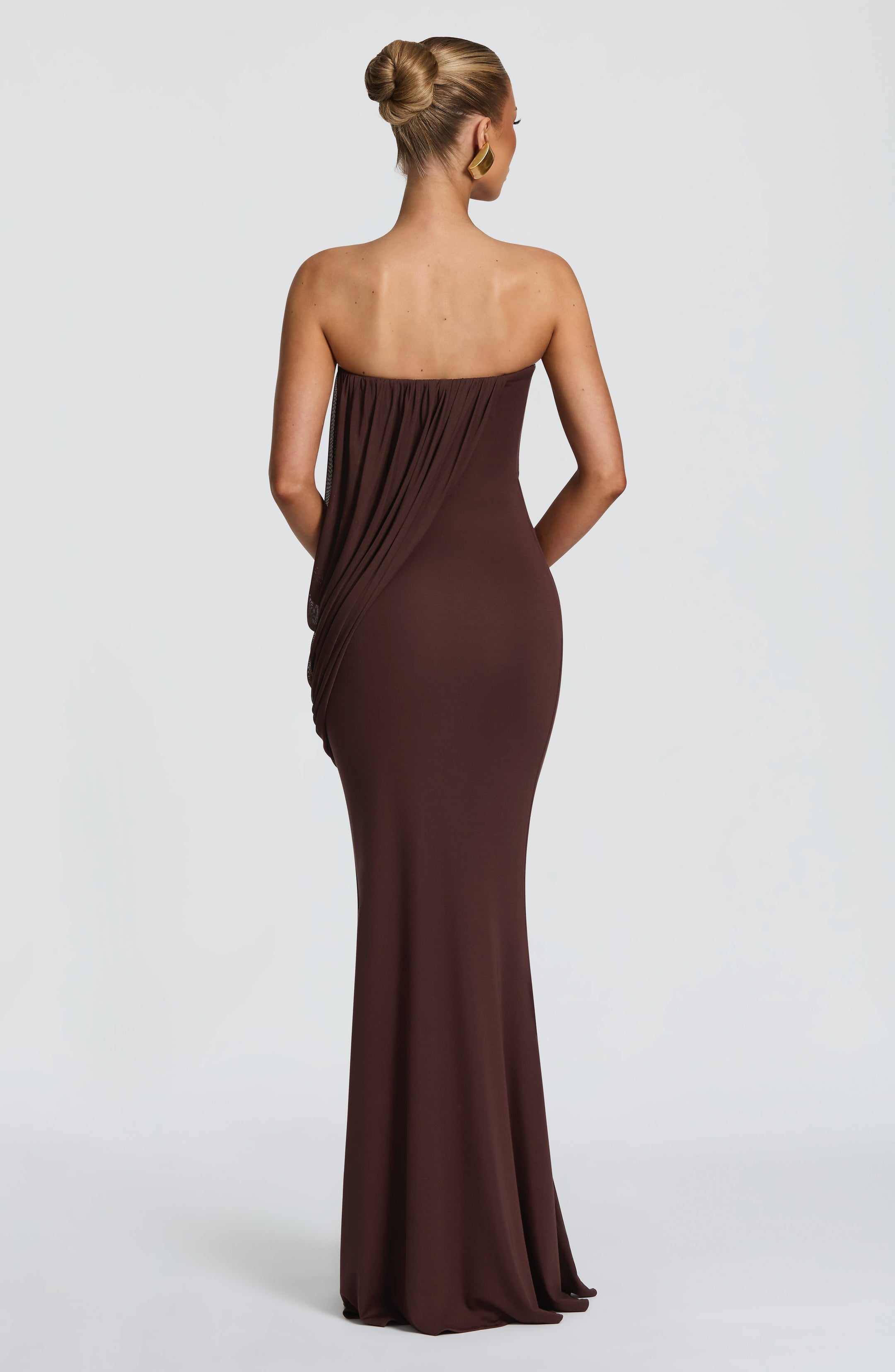 Vienna Maxi Dress - Plum Brown