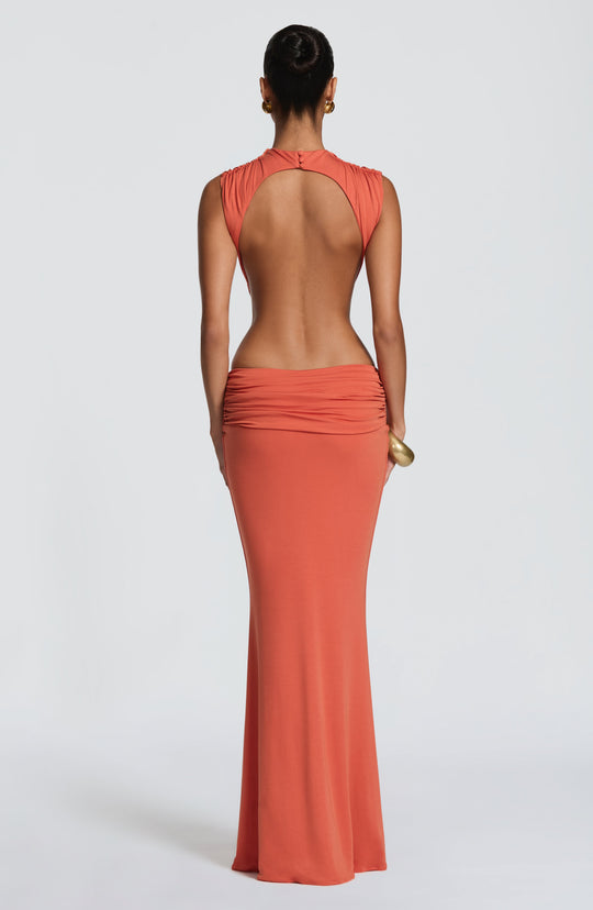 Fenella Maxi Dress - Burnt Orange