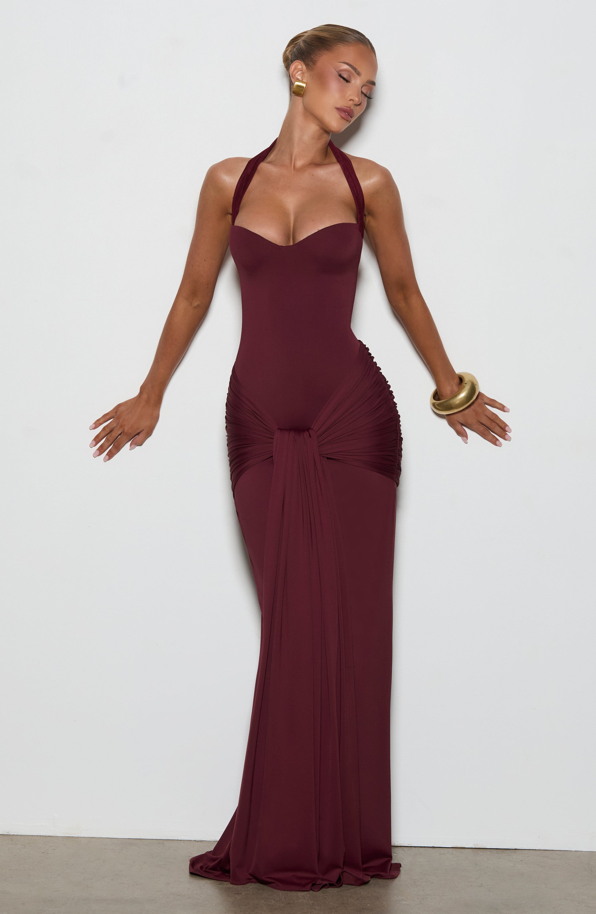 Gia Maxi Dress - Cherry Lacquer