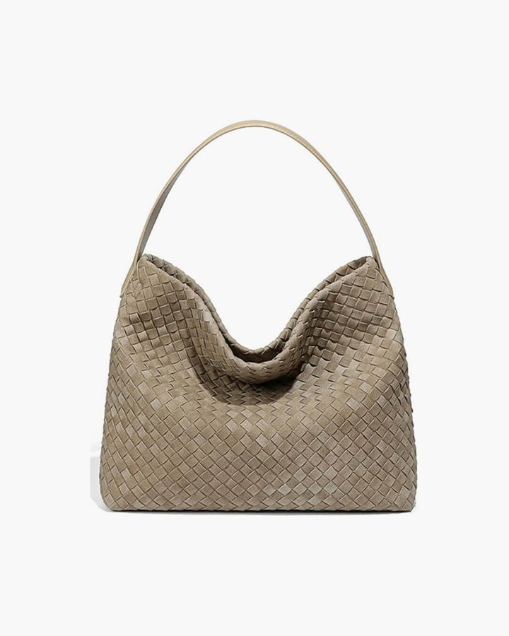 Dove | Woven Suede Tote Bag