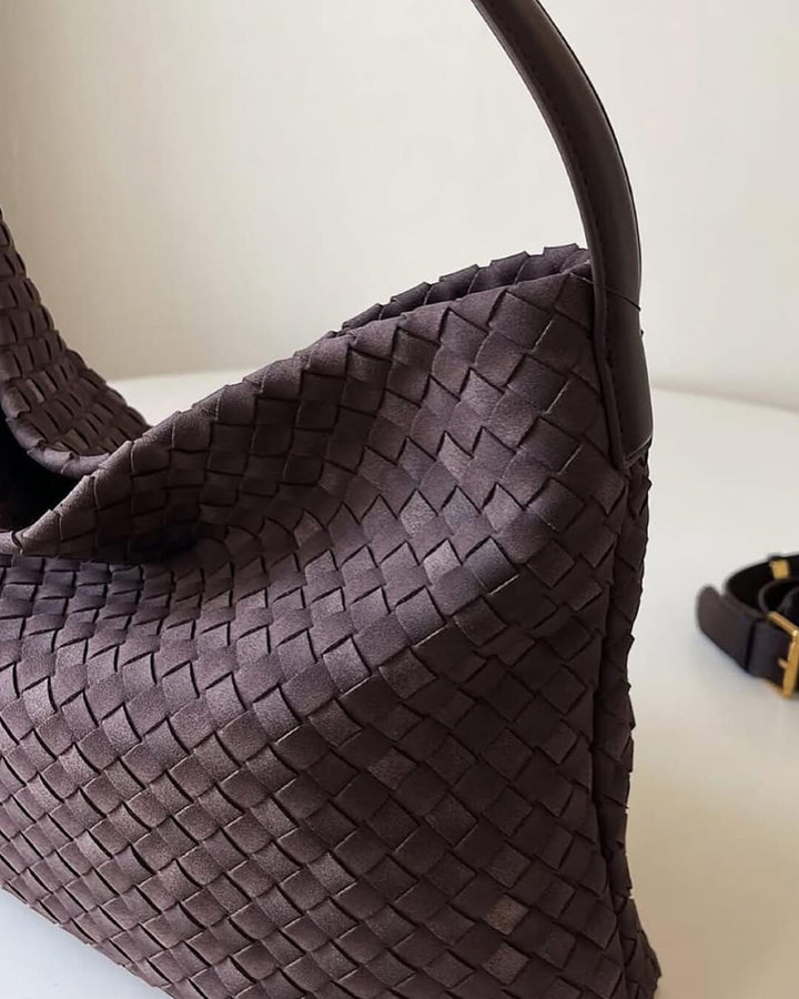 Dove | Woven Suede Tote Bag
