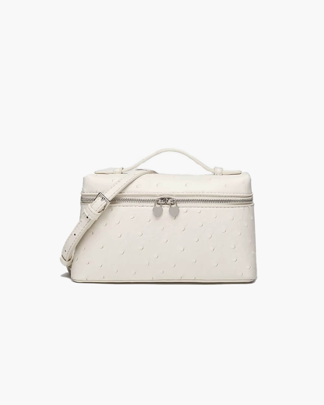 Calluna | Ostrich-Embossed Leather Handbag