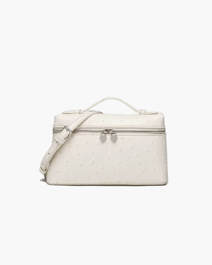 Calluna | Ostrich-Embossed Leather Handbag