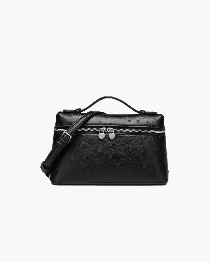 Calluna | Ostrich-Embossed Leather Handbag