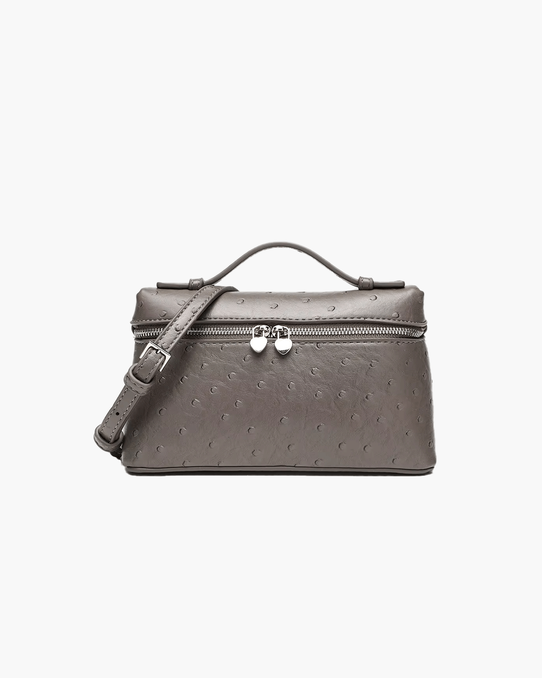 Calluna | Ostrich-Embossed Leather Handbag