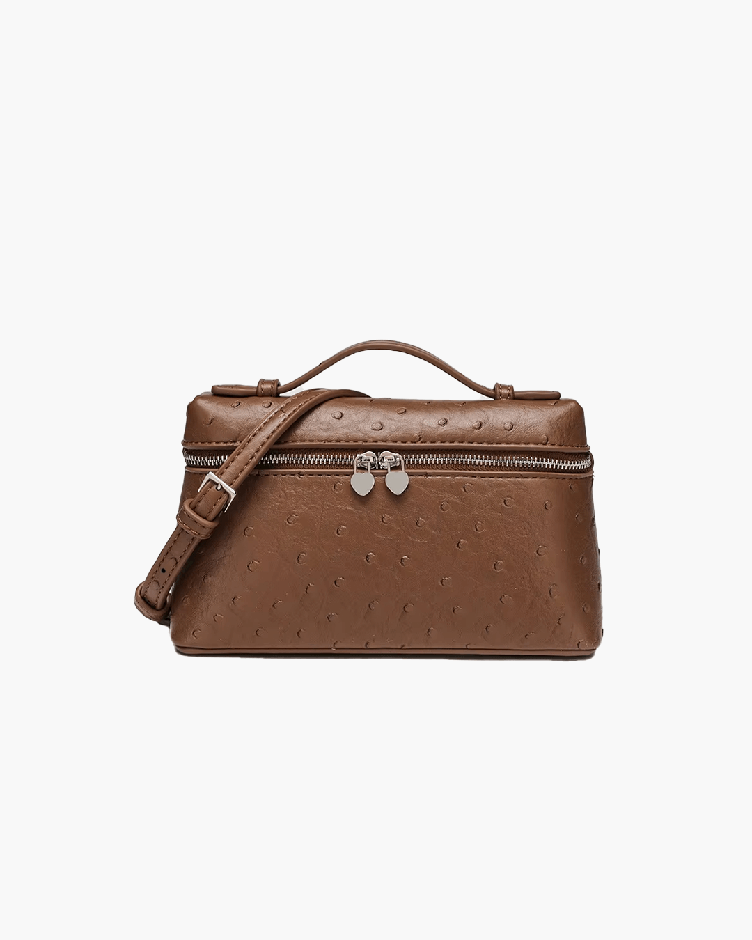 Calluna | Ostrich-Embossed Leather Handbag