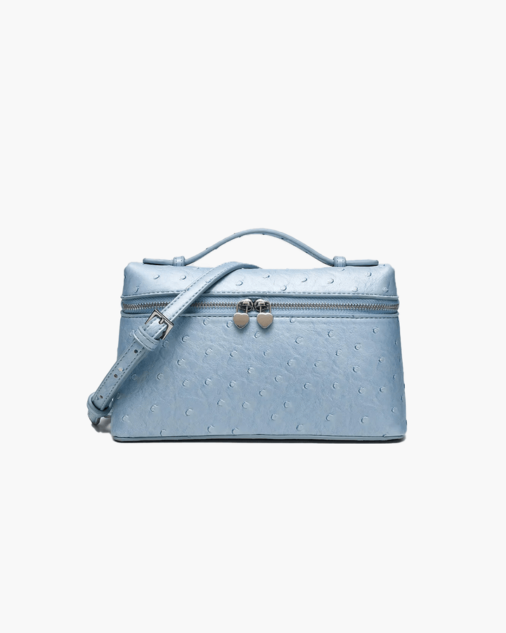 Calluna | Ostrich-Embossed Leather Handbag