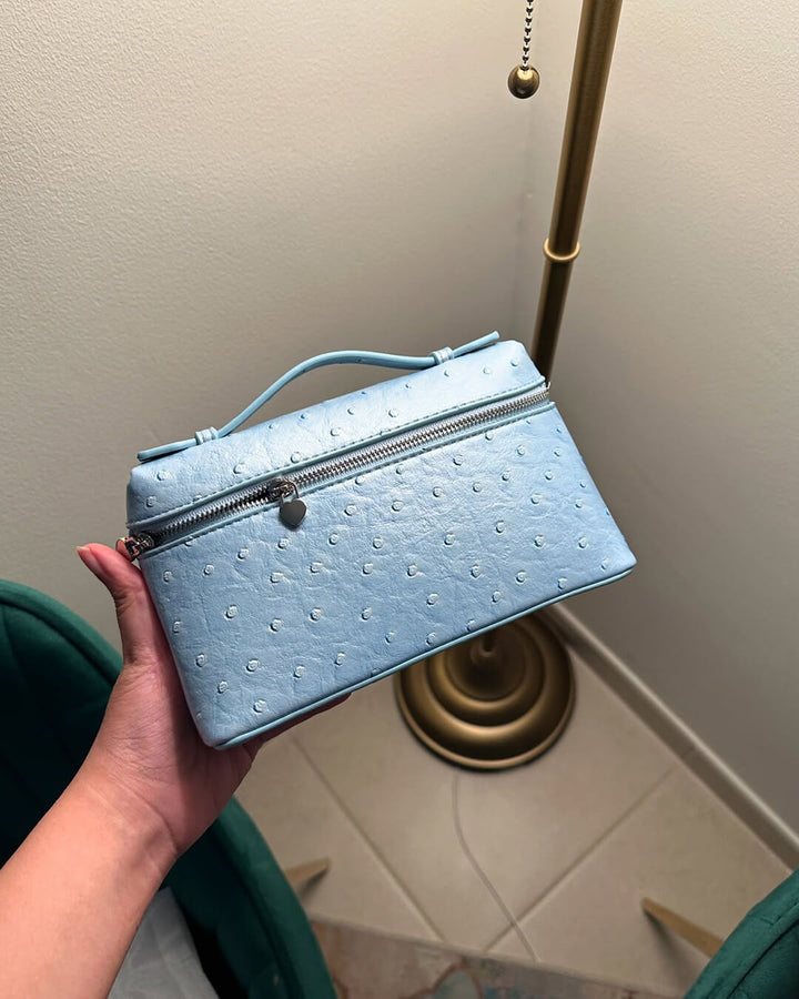 Calluna | Ostrich-Embossed Leather Handbag
