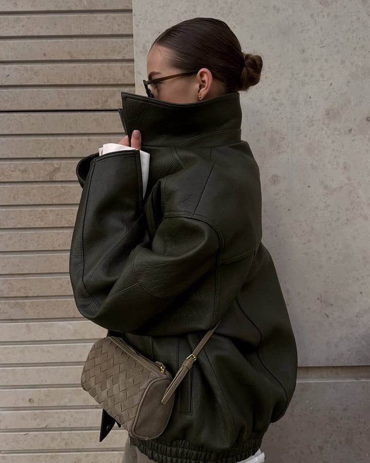 Gardenia | Woven Suede Shoulder Bag