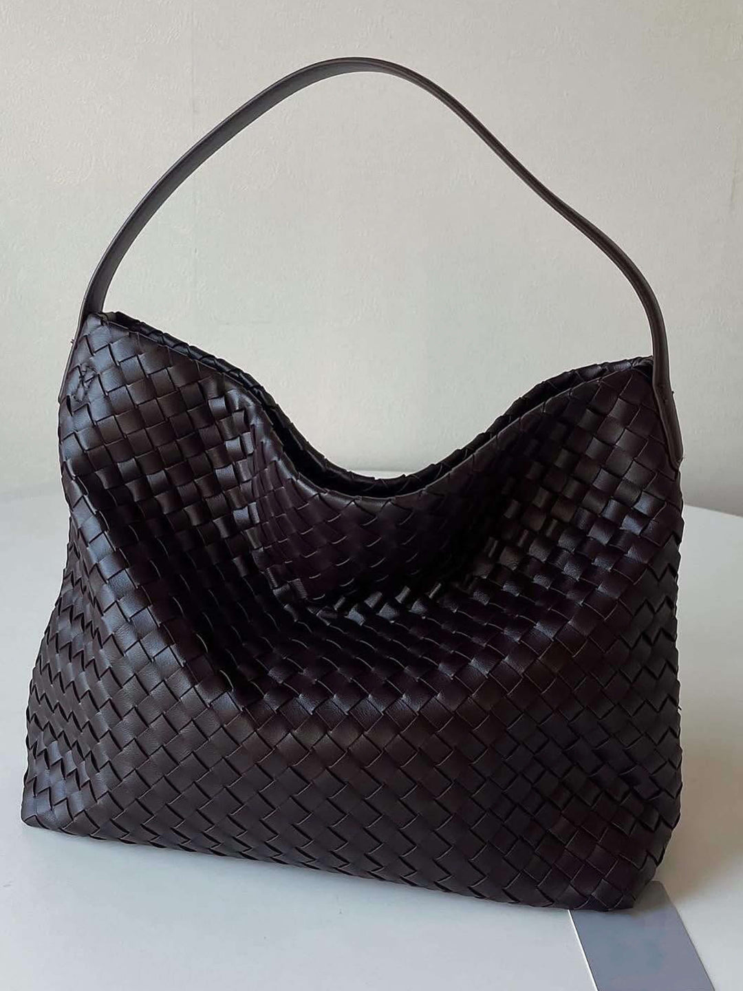 Elowen | Woven Leather Tote Bag
