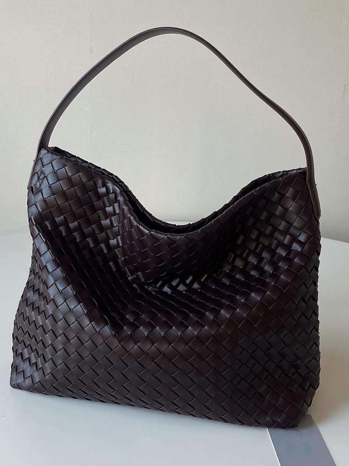 Elowen | Woven Leather Tote Bag