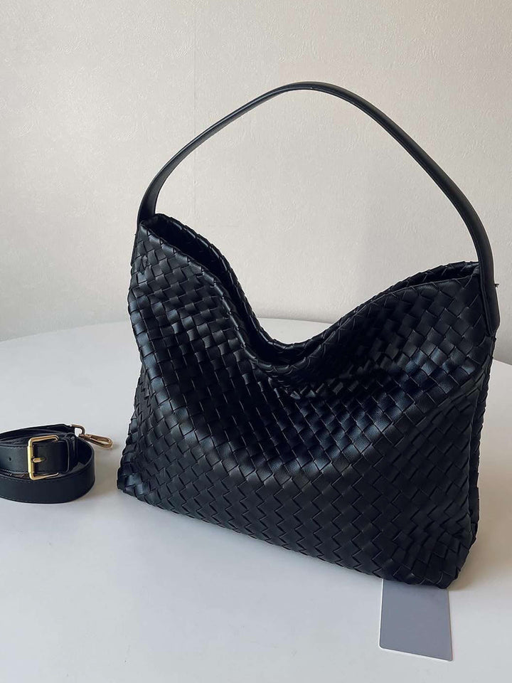 Elowen | Woven Leather Tote Bag
