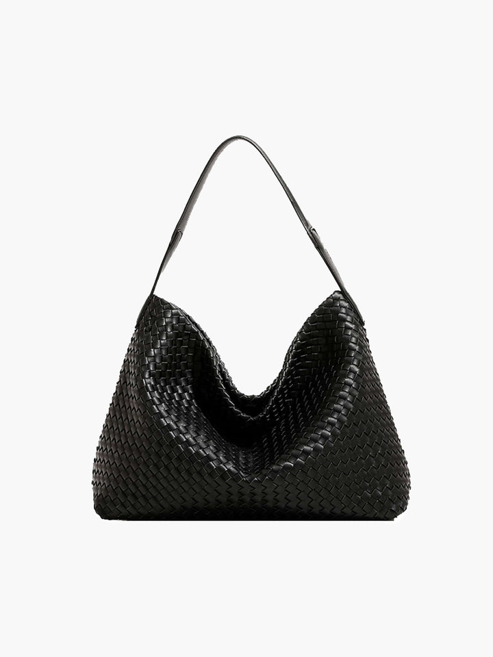 Elowen | Woven Leather Tote Bag