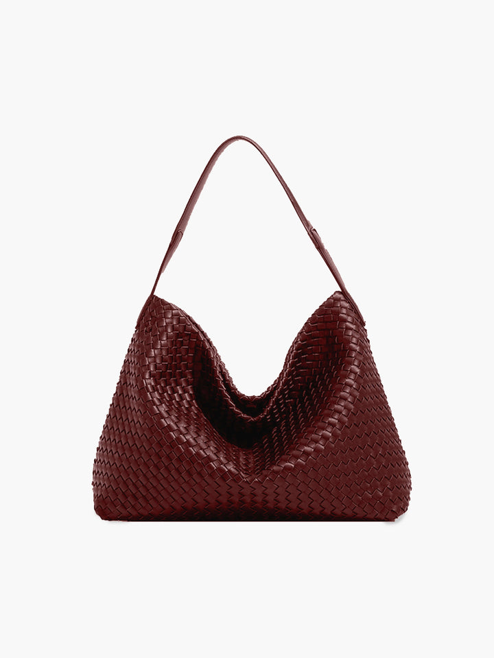 Elowen | Woven Leather Tote Bag