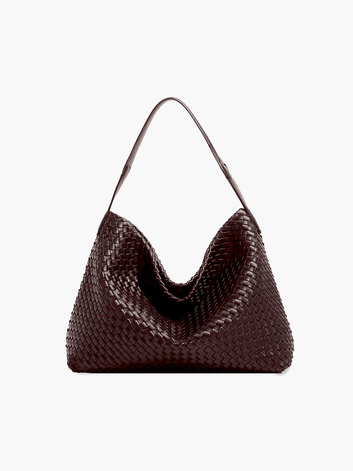 Elowen | Woven Leather Tote Bag