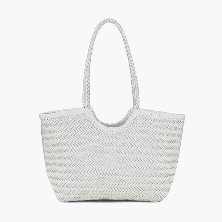 Chrysanthe | Woven Leather Tote Bag
