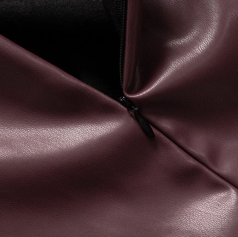 Vionette | Asymmetrical Faux Leather Top