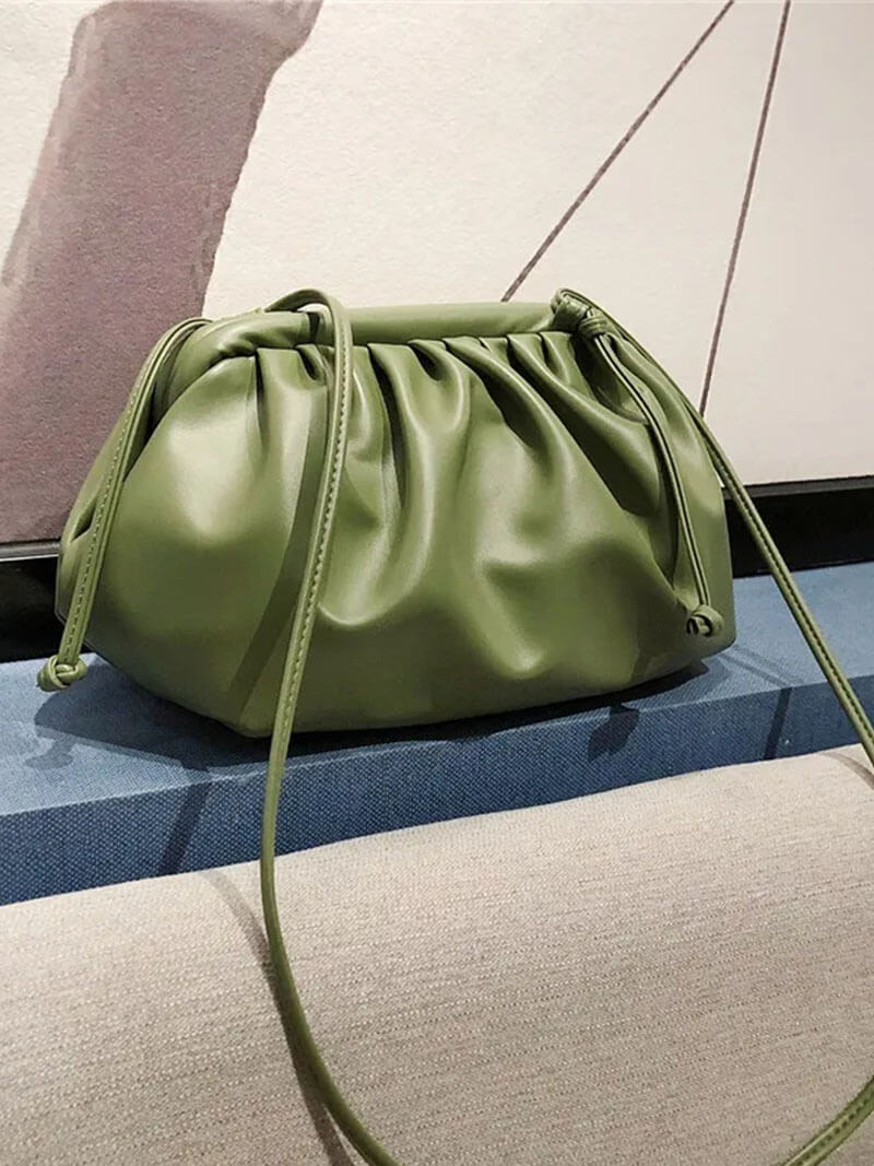 Sibylla | Drawstring Leather Pouch Bag