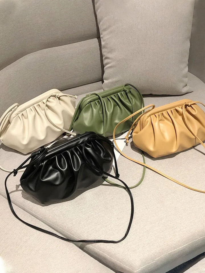 Sibylla | Drawstring Leather Pouch Bag
