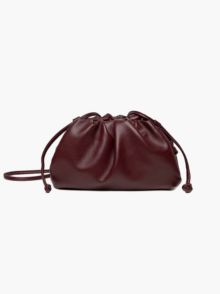 Sibylla | Drawstring Leather Pouch Bag