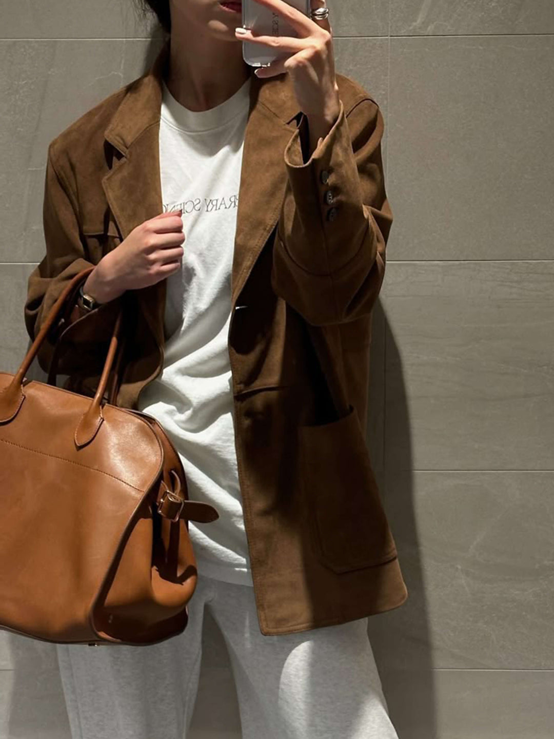 Honoria | Suede Tote Bag