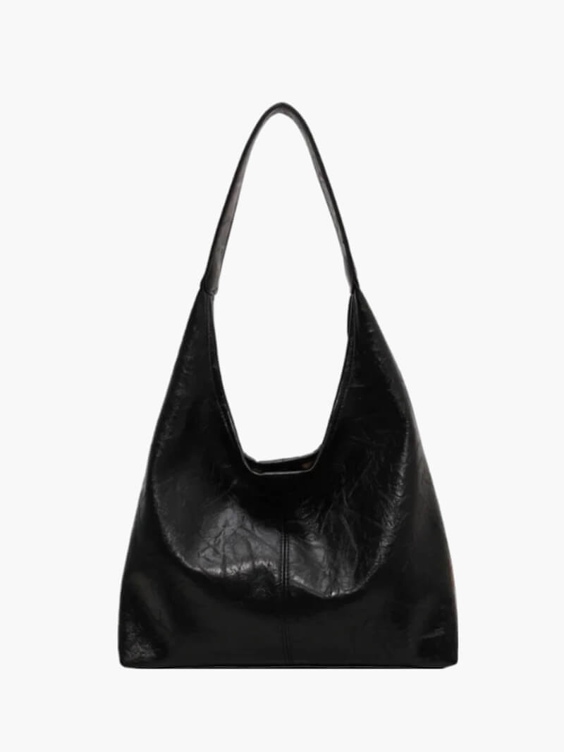 Delyth | Glazed Leather Shoulder Bag